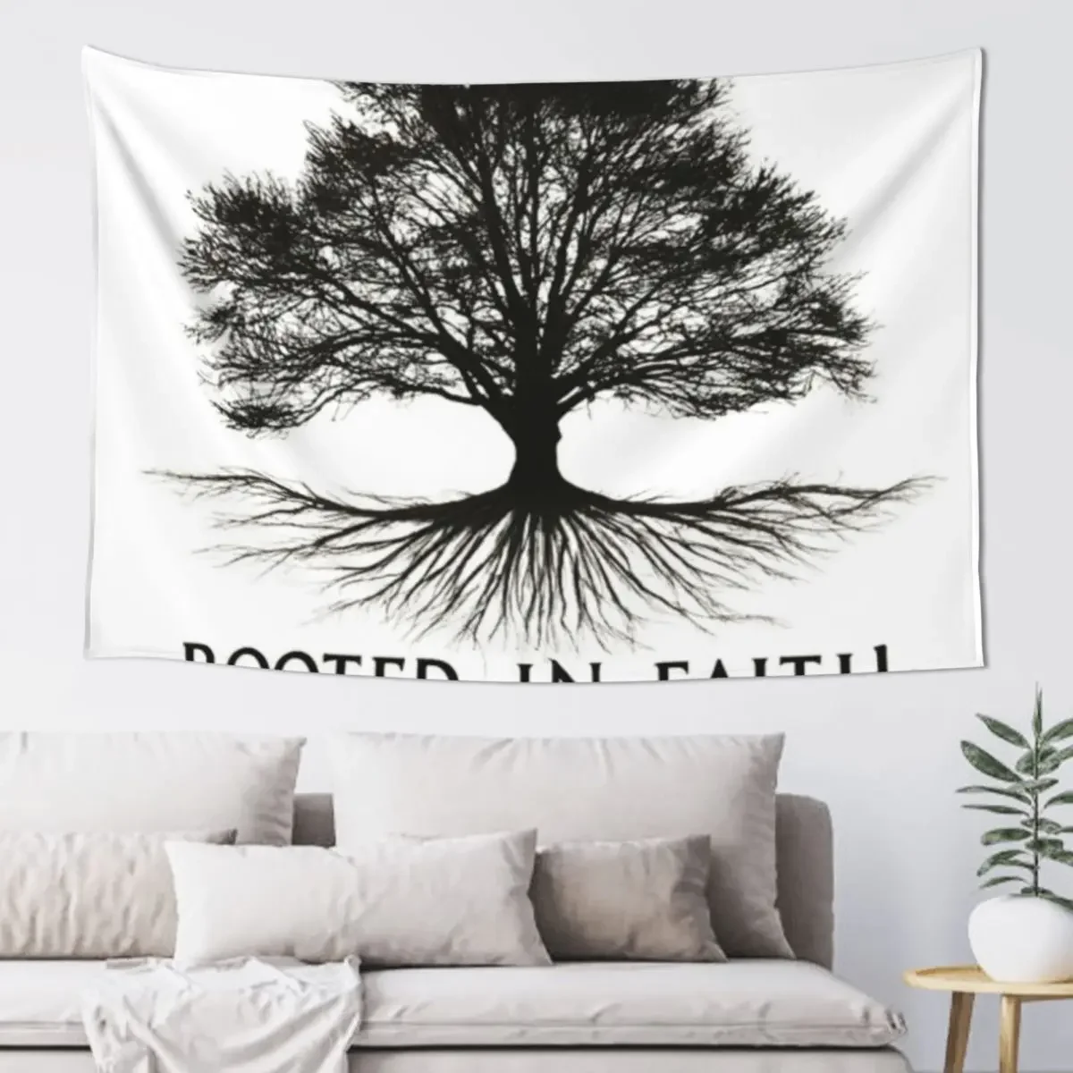 

Rooted in faith Bible Verse.colossians 2: 6-7.. Tapestry On The Wall Home And Comfort Decor Nordic Home Decor Tapestry