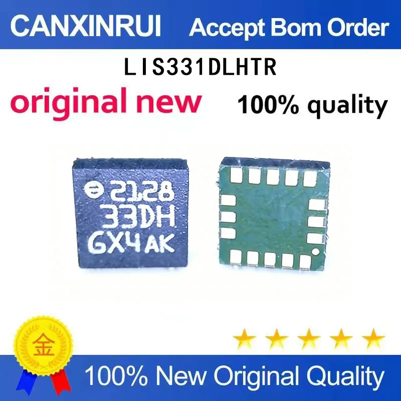 

(5-100 Pieces) LIS331DLHTR L1S331DLH silk screen 33DH LGA-16 spot chip IC