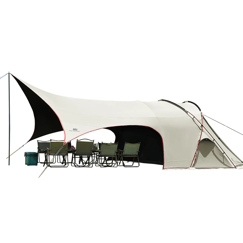 

Jetshaek Camping Party Tent Oxford Cloth Waterproof Sunshade One Room One Hall Fun Tunnel Family Outdoor Camping Tent