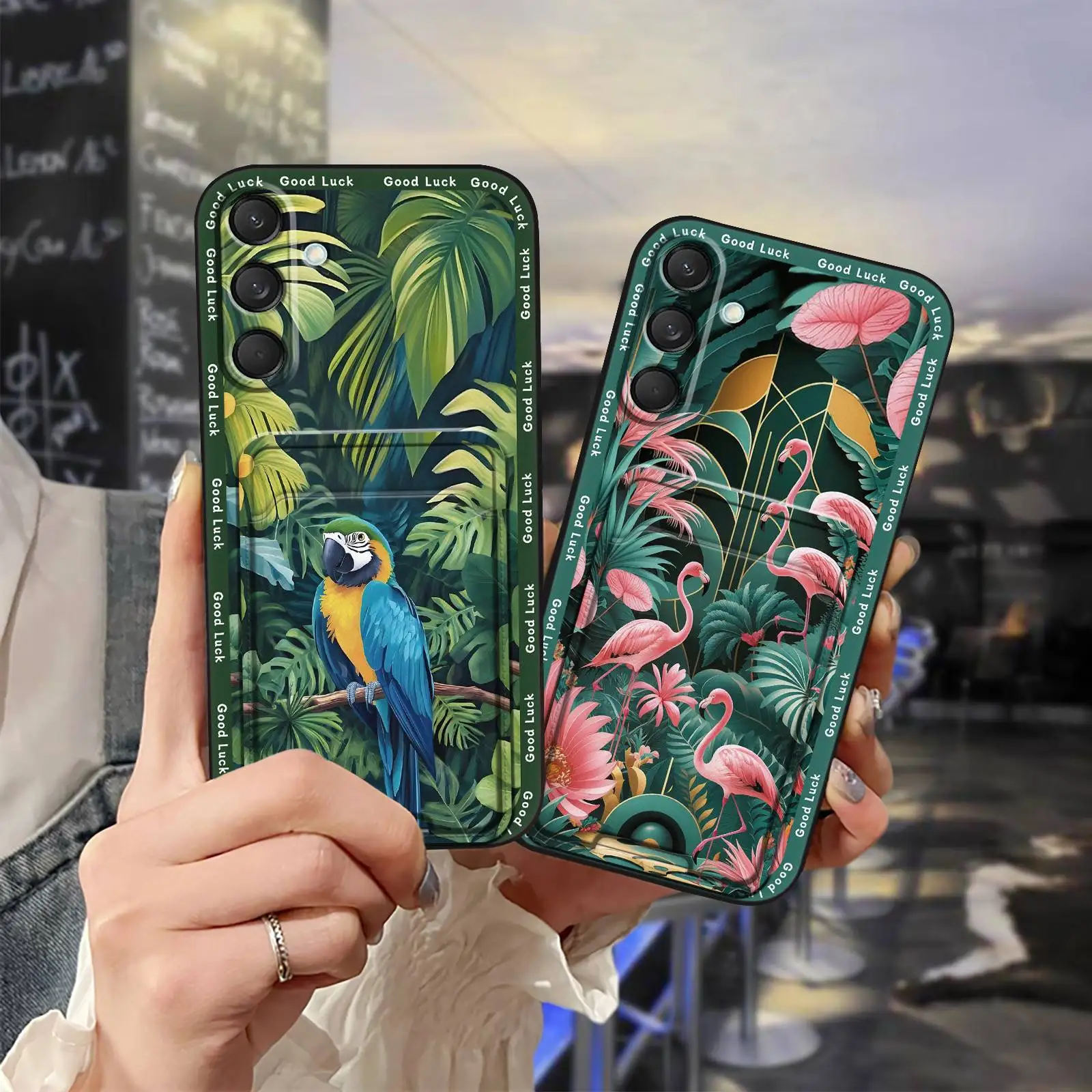 

Card bag Cover Phone Case For Samsung Galaxy A26 5G Waterproof Silicone Cute Cartoon Durable Fashion Design Soft case