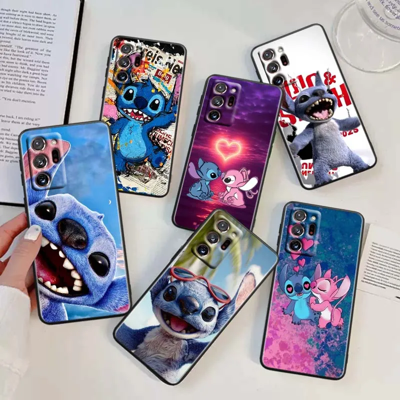 

Cartoon Disney Stitch Cute For Samsung A42 A41 A35 A34 A33 A32 A25 A24 A23 A21s A04 A03 Note 20 Ultra 5G Black Phone Case