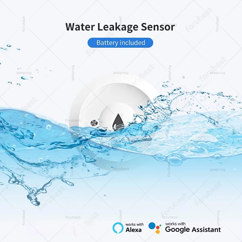 Smart Zigbee Sensore di Perdite D'acqua Allarme Rilevatore di Livello D'acqua Sensore di Perdite di Inondazione APP Sistema di Allarme di Sicurezza di Controllo Remoto Z2M