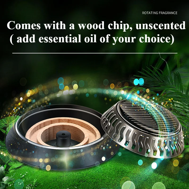 Solar Car Air Fresheners Auto Rotating Solar Aromatherapy Vehicle Decoration Car Fragrance Durable Car Interior Acesssories - Image 3