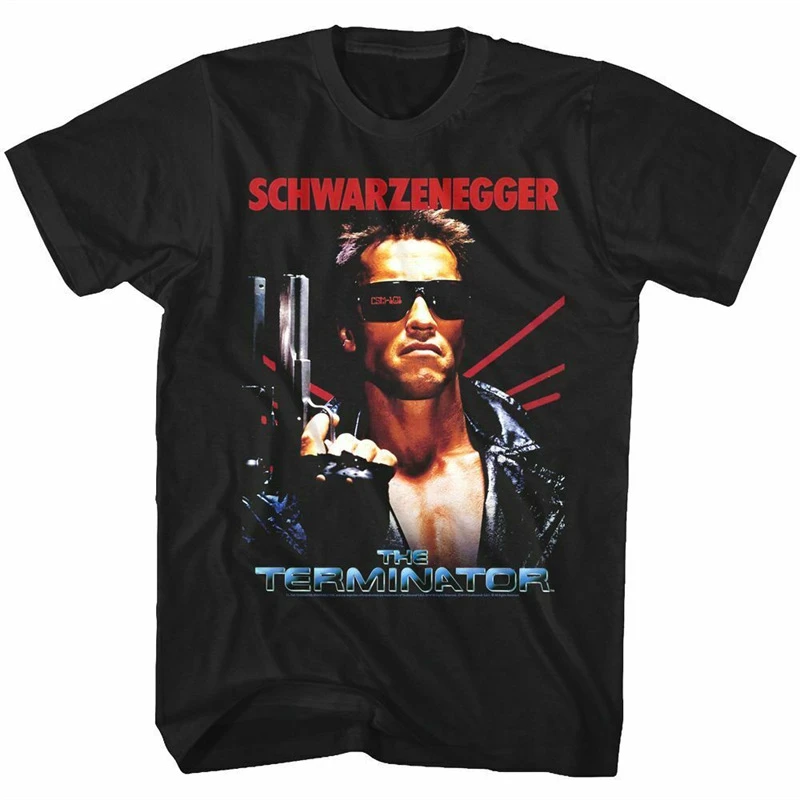 1984 Hollywood classic movie collaboration Terminator The Terminator male Schwarzenegger retro T-shirt