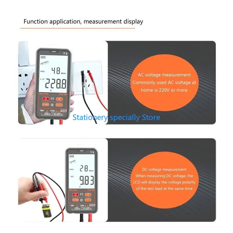

P0RB Цифровой вольтметр Ammeter ЖК -дисплей Deter Detecter Meltector Multymeter