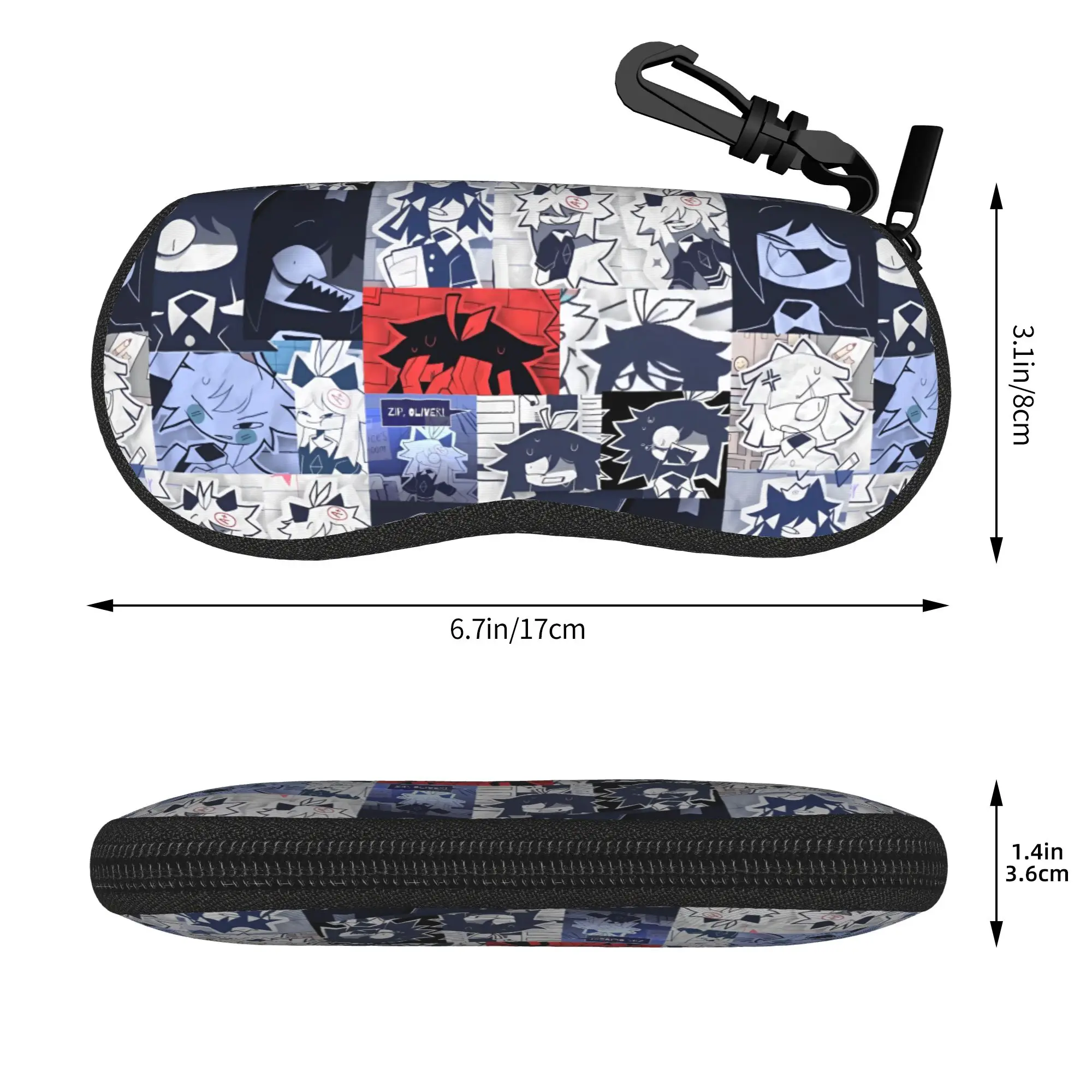 Miss Circle Anime Glasses Case Men Women Portable Box Fundamental Paper Education Sunglasses Protector Eyewear Container