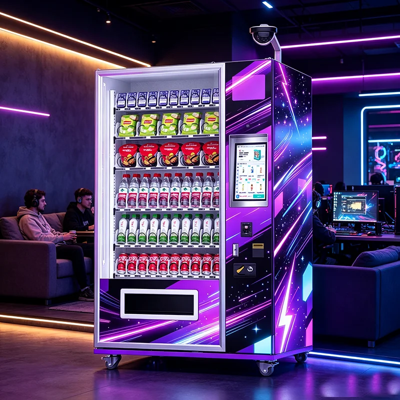 Multi-Functional Integrated Vending Machine Snack Beverage Combo Unmanned Retail Solution
