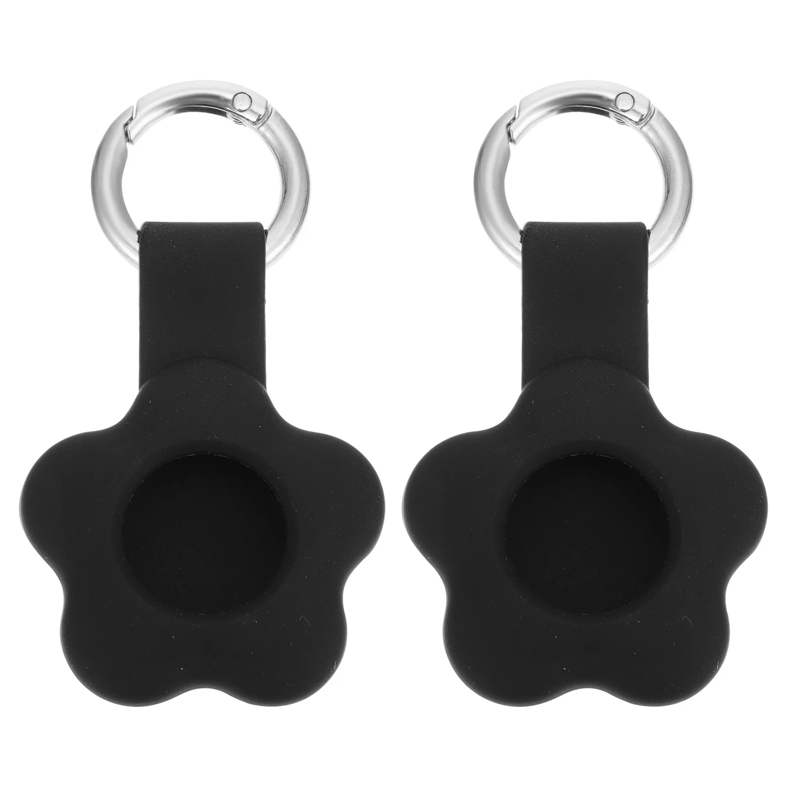 Funda de silicona portátil, soporte protector, llavero, cubierta de piel duradera, accesorios aptos, 2 uds.