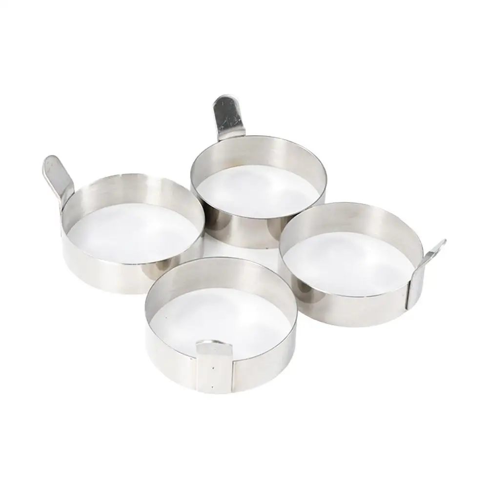 

Cooking 2PCS Baking Round With Handle Egg Ring Egg Frying Mold Pancake Shaper Omelette Mould
