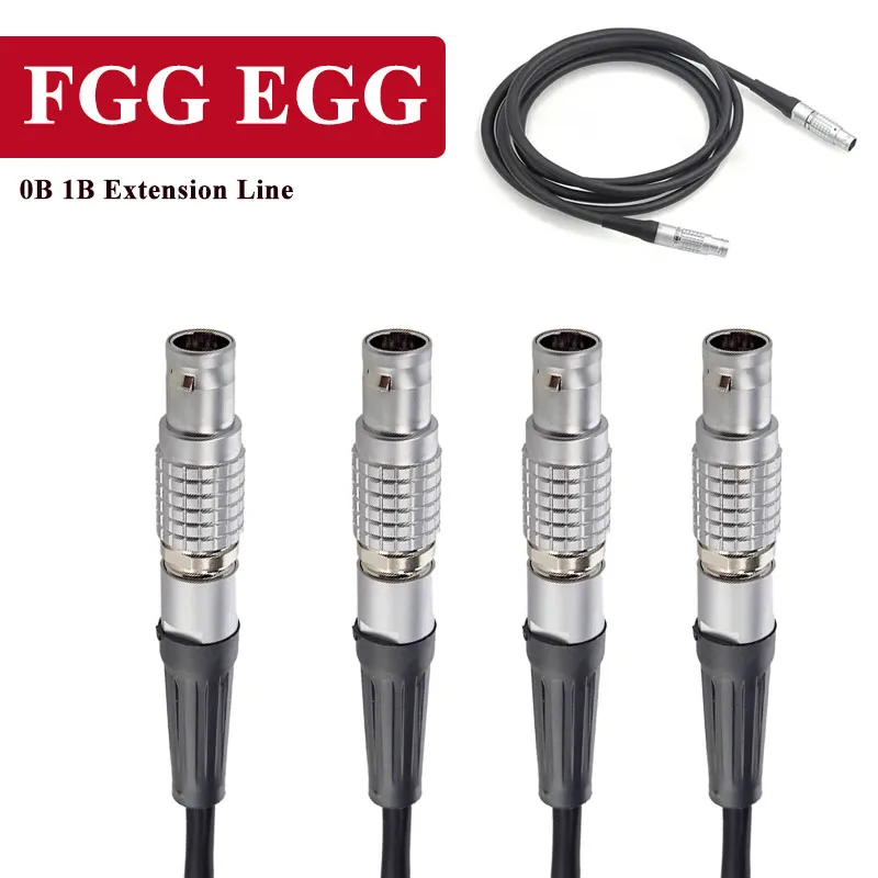 FGG 0B 1B Self-locking Plug Power Line Compatible with REMO Connector 2 3 4 5 6 7 8 9 Pin Metal Aviation Plug with 0.5-5 M Wire
