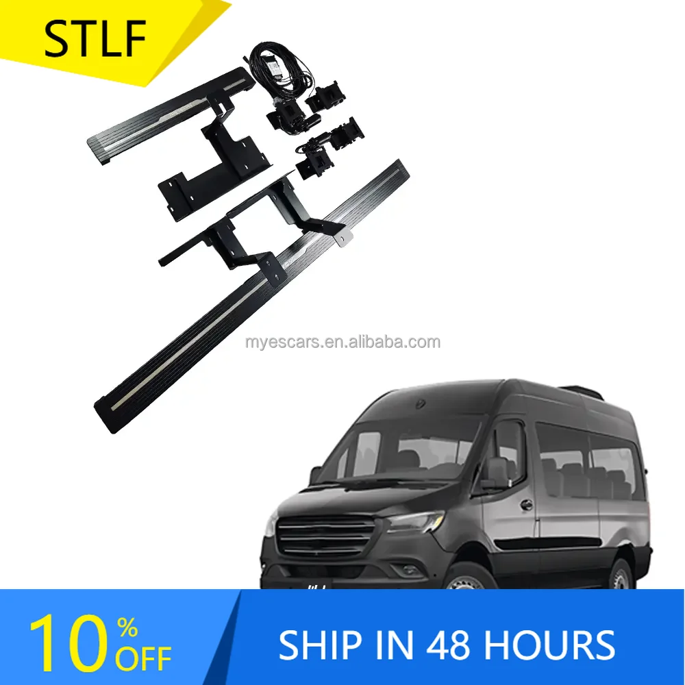 

STLFHigh Quality Sprinter Running Board Electric Power Side Step Foot Step for Mercedes Sprinter Vans 2018+