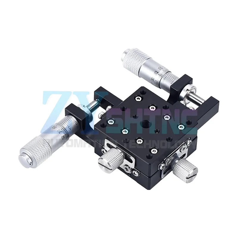 XY Axis 40*40mm ultra-thin Trimming Station Manual Displacement Platform Linear Stage Sliding Table LY40 XY40 Cross Rail