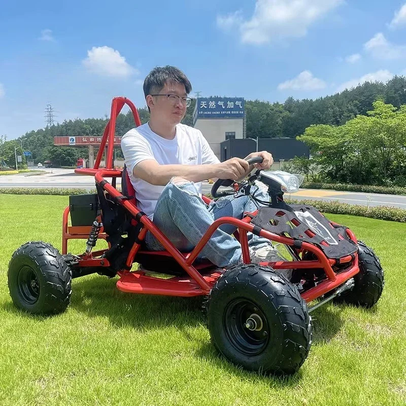 

Custom Square Park Electric Kart Children's ATV Four Wheels Off-Road Motorcycle Single Seat Adult Play All Terrain