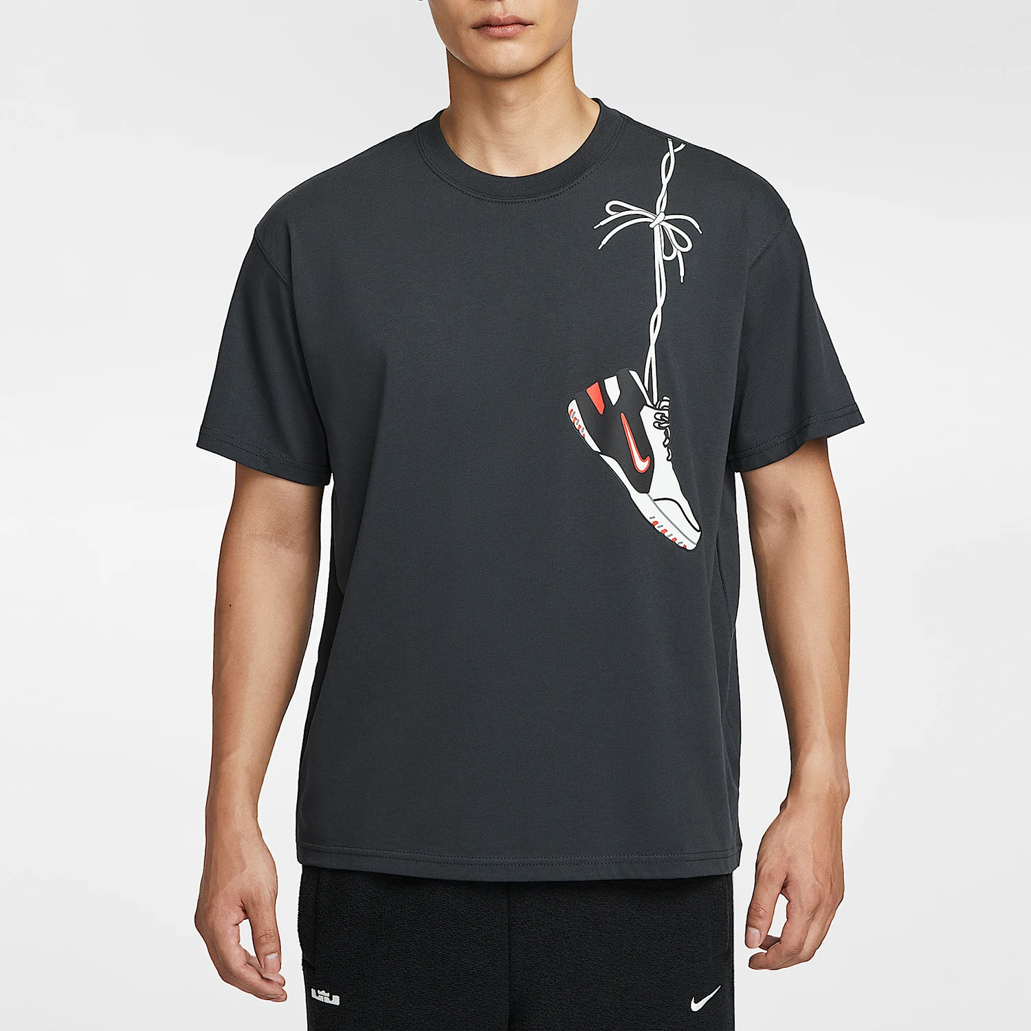 Nike genuine LeBron men's pattern knitted breathable short sleeved IH8545-045