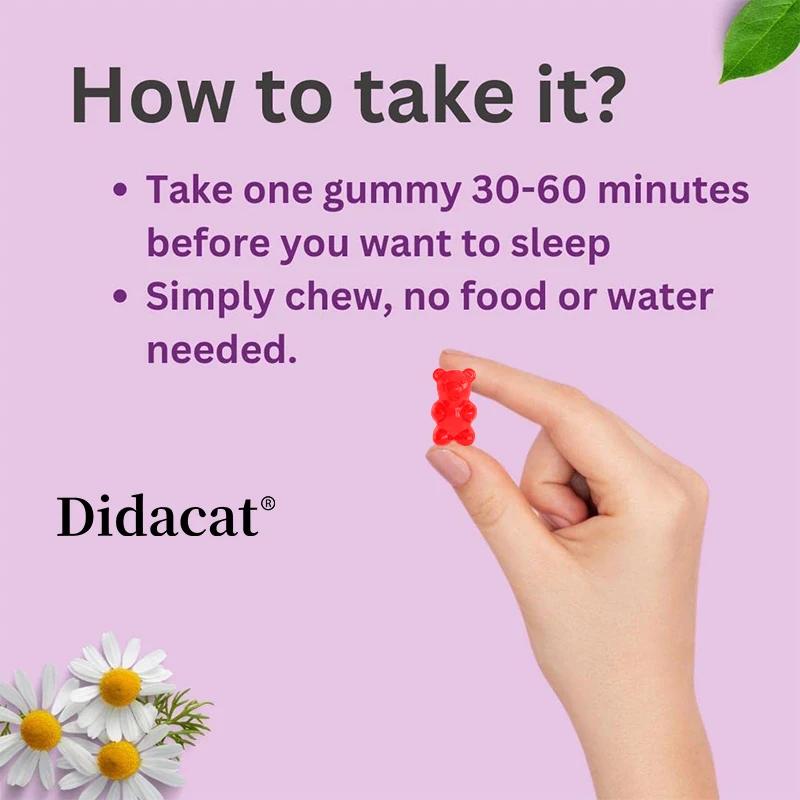 Children's Sleep Gummies with Melatonin, Support Natural Sleep Cycle, Promote Peaceful Sleep, Gluten Free, Dietary Supplements