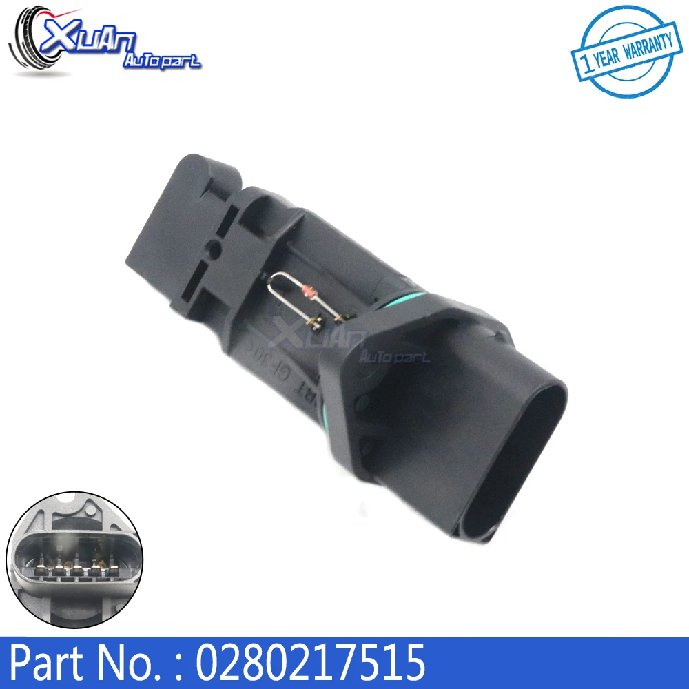 XUAN MAF MASS AIR FLOW METER SENSOR 0280217515 For Mercedes Benz W202 W203 W463 W163 W220 W210 W211 W639 CL203 C208 C209 C280