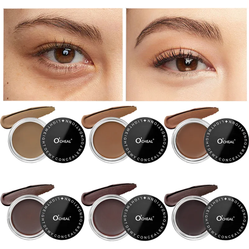 1PC high coverage waterproof oil control long-lasting concealer, suitable for all skin types, to create a perfect makeup
