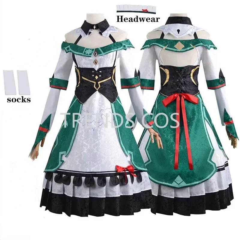 

Katheryne Maid Cosplay Costume Dress Outfits Halloween Carnival Katheryne Game Suit Role Play Clothing