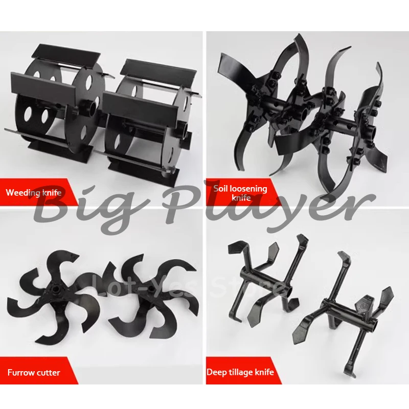 Lawn Mower Ripper Wheel Brush Cutter Cultivator Weeding Wheel Ditching