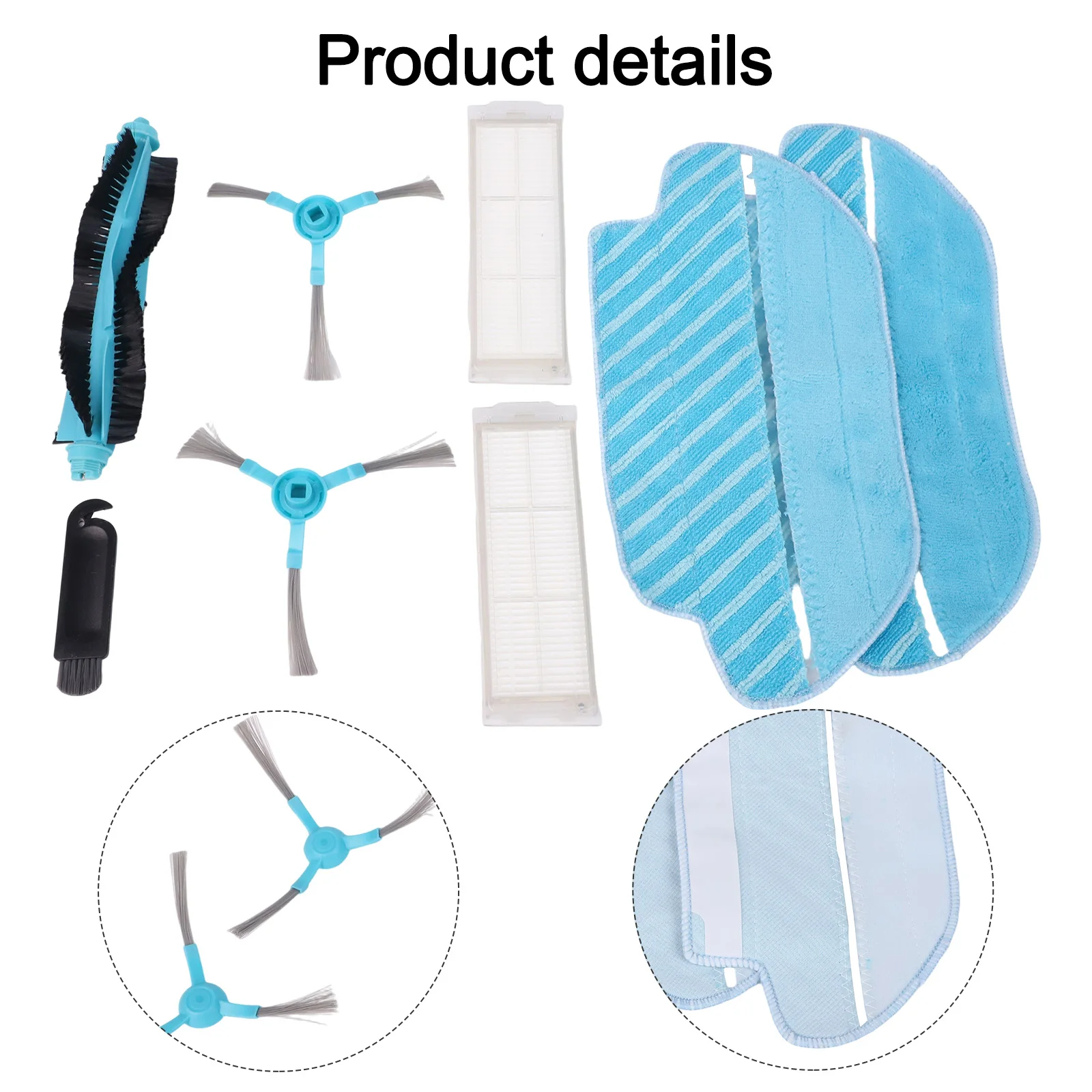 For Easy Maintenance Main Roller Brush Regular Maintenance Accessory Blue Black Main Roller Brush for kit Complete Brush Set