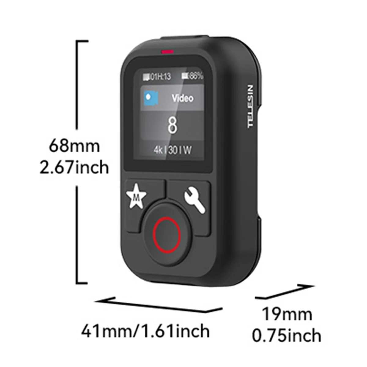 【قسيمة مستخدم جديدة!】جهاز تحكم عن بعد بلوتوث TELESIN T13 لـ GoPro Hero 13/12/11/10/9/ Max، التحكم في كاميرا الحركة مع حزام المعصم