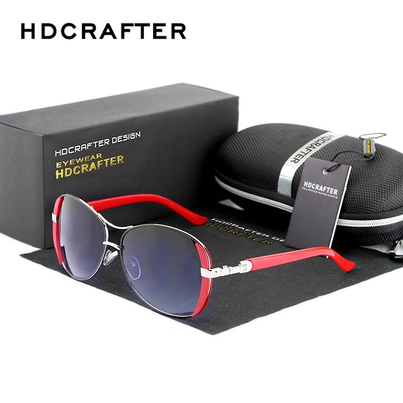 HDCRAFTER Women Sunglasses Brand Designer Sun Glasses for Women Mirror Sunglass Eyewear 2017 oculos de sol feminino Dropshipping