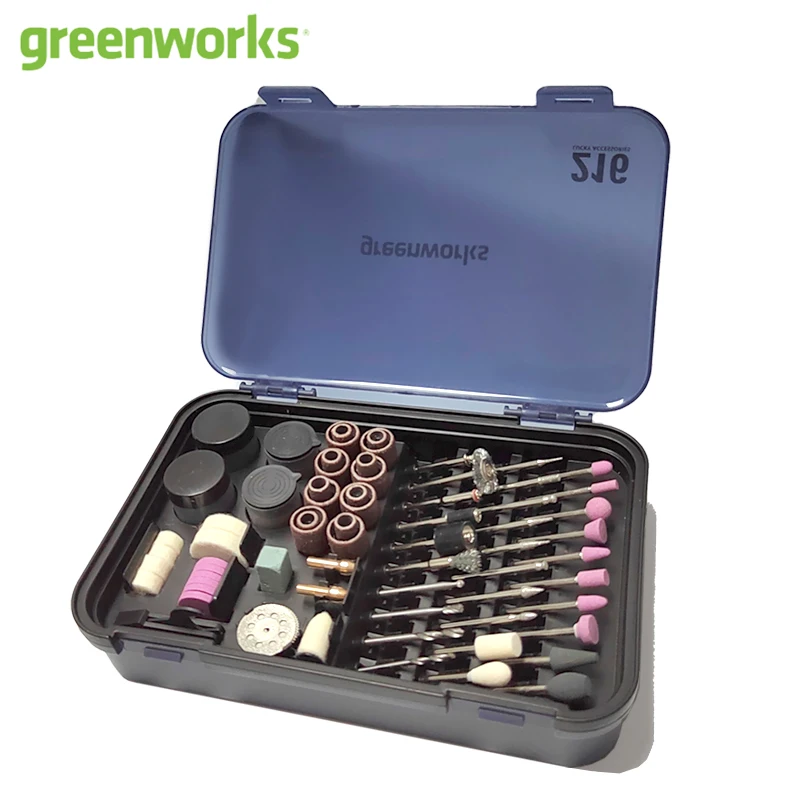 Greenworks Mini Grinder Accessories Set 216pcs for 80W High Power Lithium Electric Grinder with Lighting Intelligent HD Display