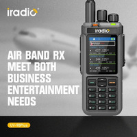 GPS Walkie Talkie APRS 10W Iradio UV-98 Plus Cross Band Repeater CB SW MW LW HF Frequency Scan NOAA Type-C Charger Radio RT 880G