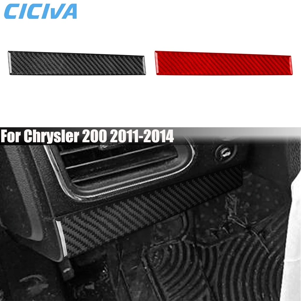 

Carbon Fiber Car Accessories Driver Dashboard Panel Interior Cover Trim Modified Sticker For Chrysler 200 2011 2012 2013 2014