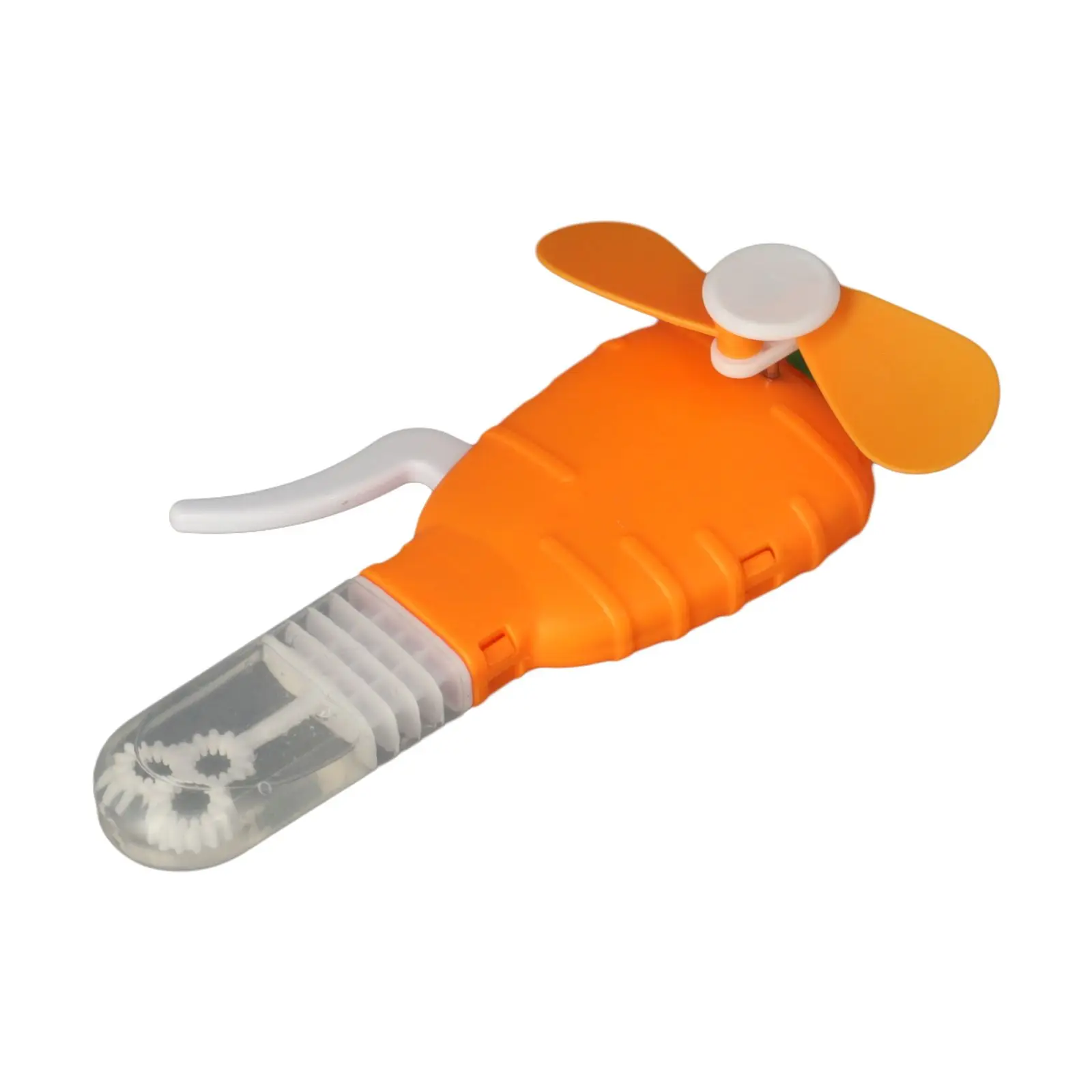 Hand Fan Bubble Fan 15.5*6.5cm Bubble Machine For Child Fruit Shape Manual Multifunctional Plastic Long Lasting