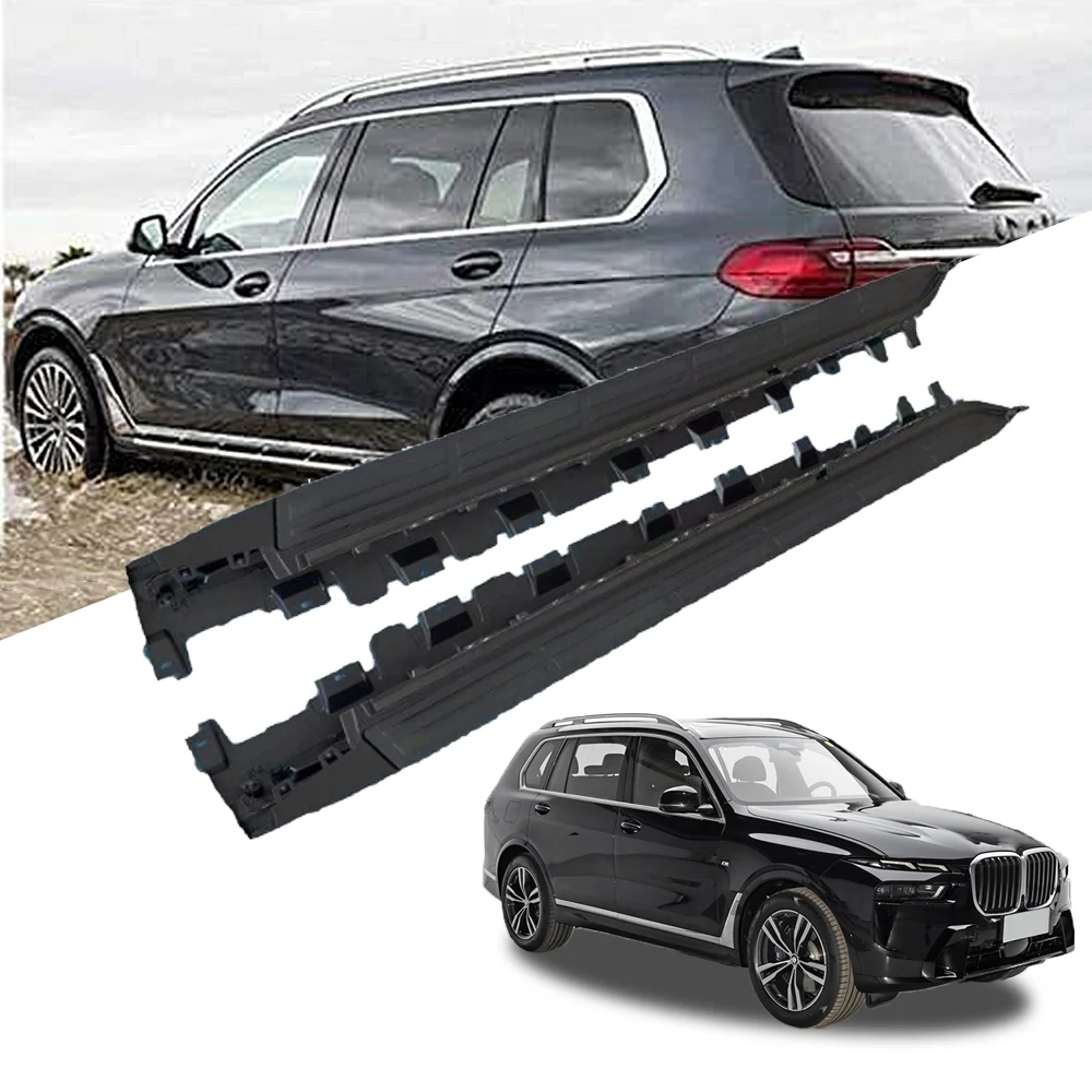 2Pcs Fits for BMW X7 G07 2019-2023 Door Fixed Side Step Running Board Nerf Bar