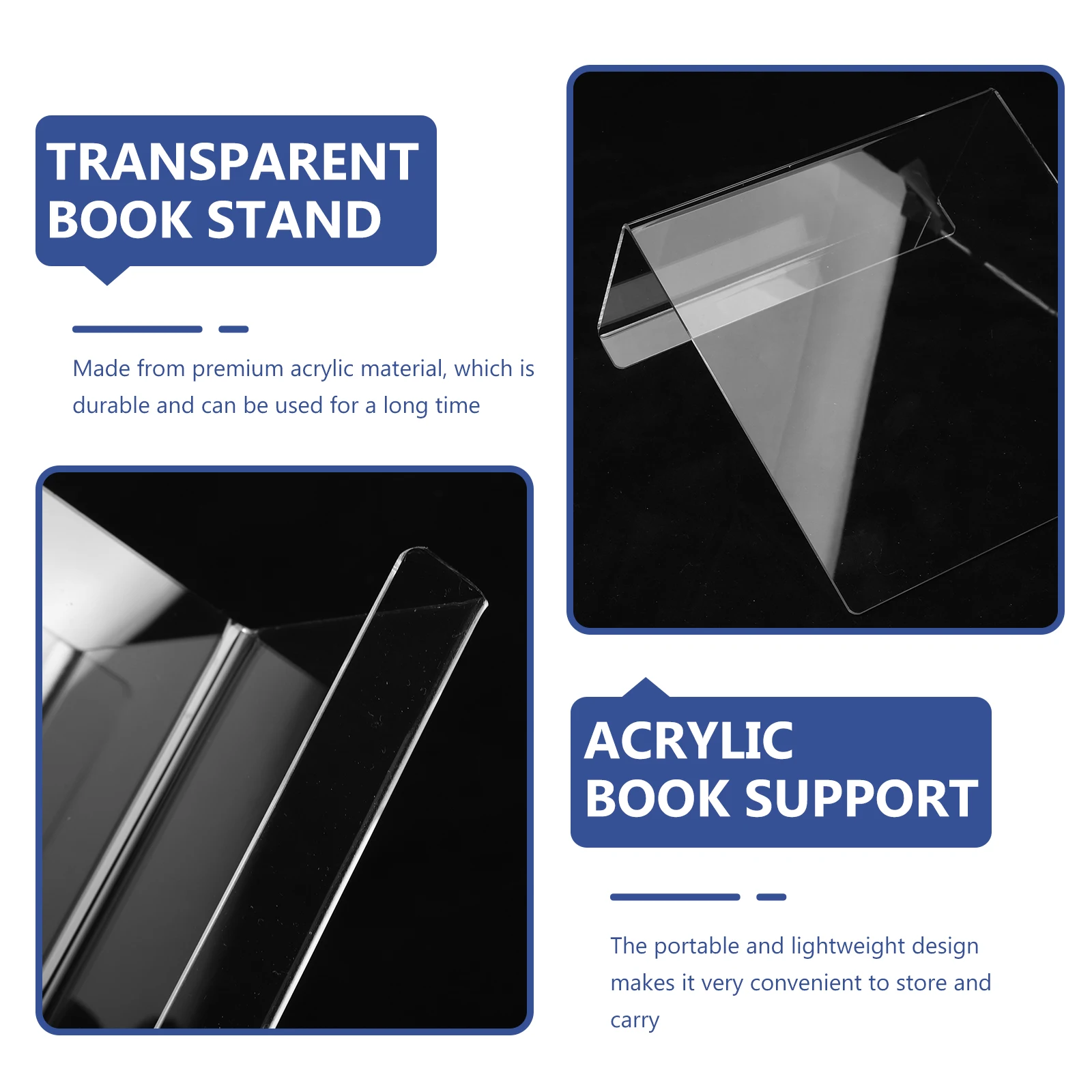 

Book Establishment Holder Stand Stands for Reading Holders Bracket School Display Supports Bookshelves