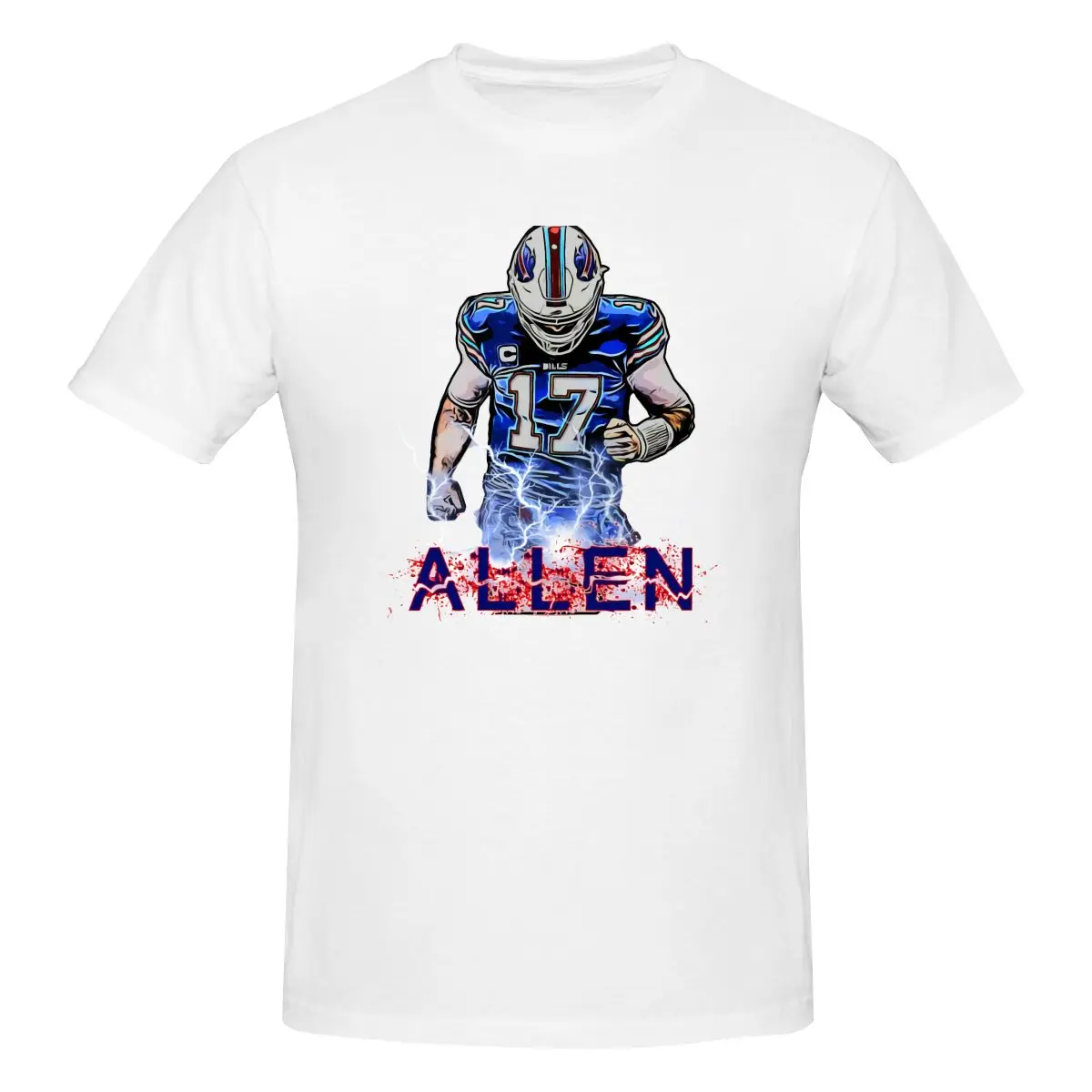 Buffalo 17 Josh Allen Bills 2021 camicia t-Shirt Tee Gift Cotton Classic Best Seller