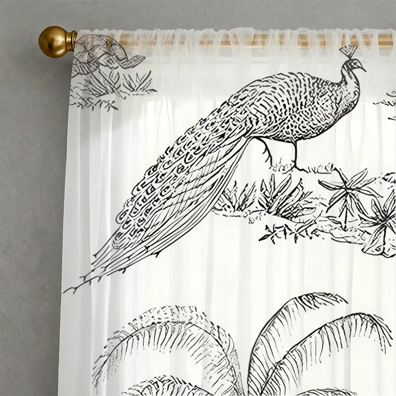 2pcs Rainforest Creatures Window Screens for Christmas Decorations, K-pop, New Year Gifts, Wall Art