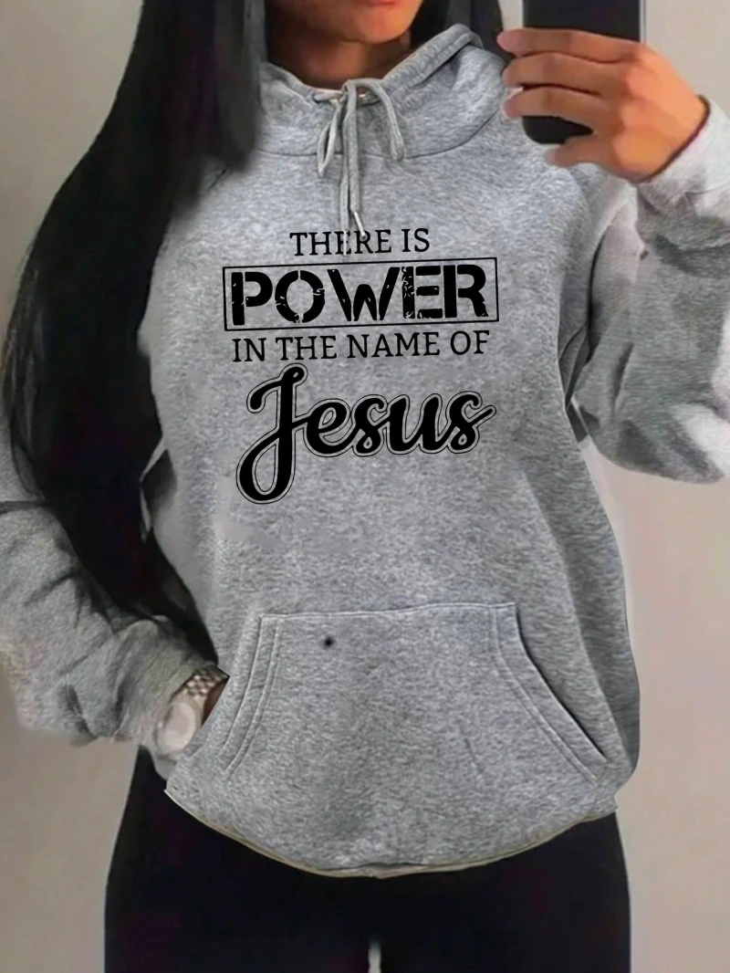 

2025 Autumn and Winter Women's Christian Hoodie _ Name_ Religious High-end Luxury Is for Both Men and Women Top Y2k