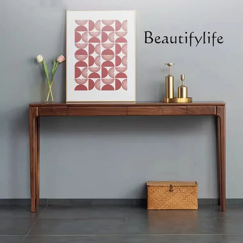 

WM Classic Nordic Console Table Modern Minimalist Display Organizer Console Table Drawers Storage Tisch Wohnzimer Furniture