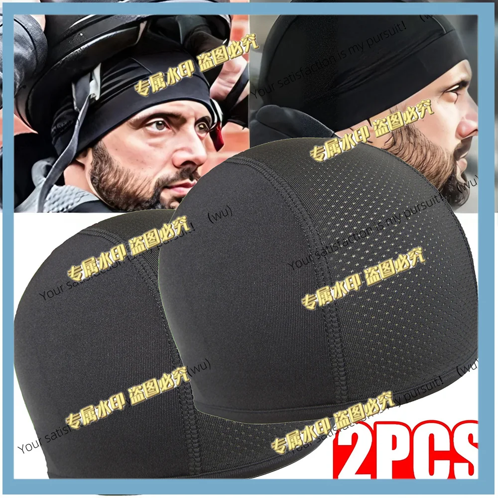 Pack of 2, motorcycle helmet liner cap, quick drying and breathable