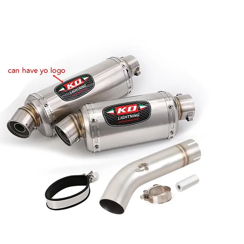 

For Lexmoto LXR125 LXR 125SE LXR380 2019-2025 Motorcycle Exhaust System Middle Link Pipe 51mm Muffler Stainless Steel DB Killer