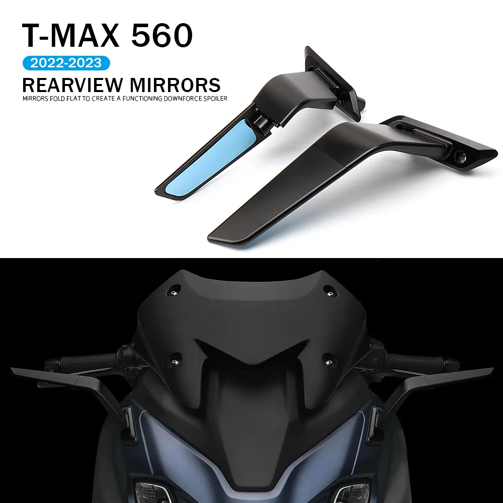 

T-MAX 560 Motorcycle New Rear View Mirror For T MAX TMAX560 2022 2023 CNC Aluminum Cool Shape Adjustable Rear View Mirror