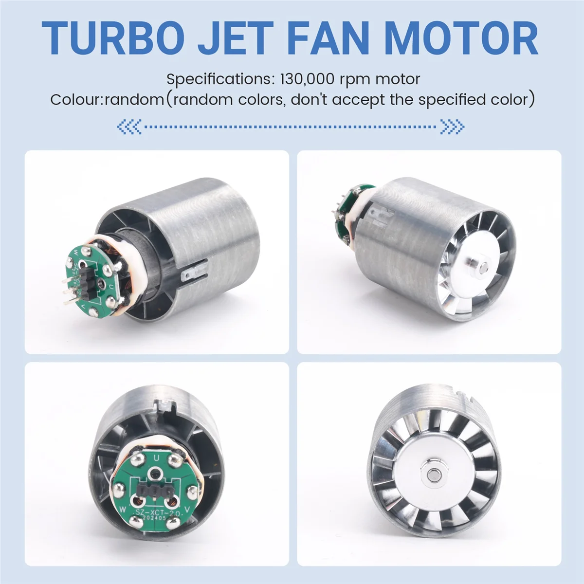 A83X 130000   RPM มอเตอร์ไร้แปรงถ่าน Turbo Jet พัดลมมอเตอร์สําหรับ Brushless Blower รุนแรงพัดลมมอเตอร์ไร้แปรงถ่าน