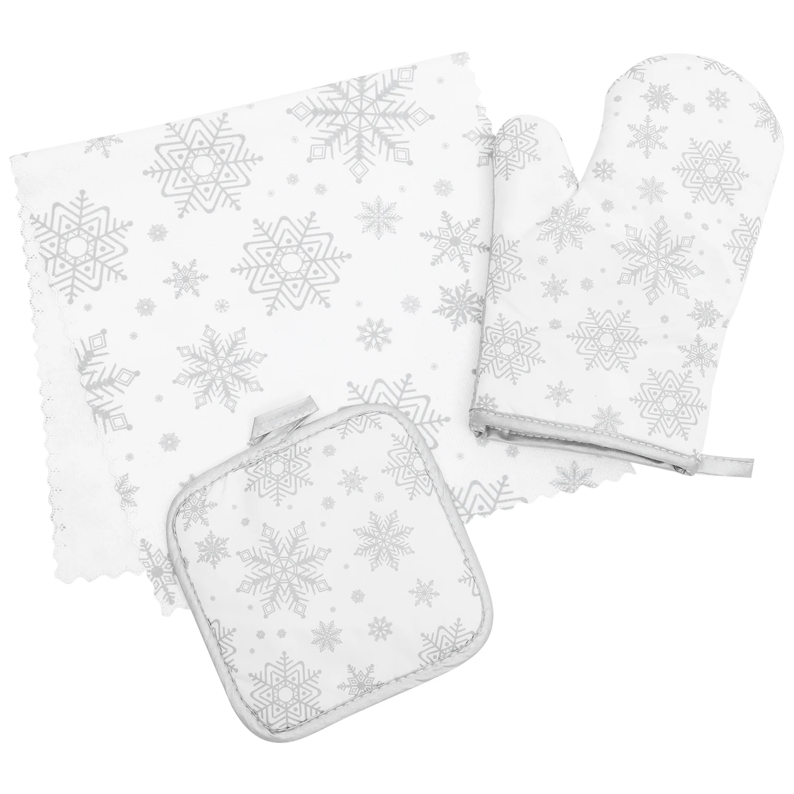 

Resistant Baking Insulation Mat Set Christmas Towels Heat Pot Holders Pads Polyester