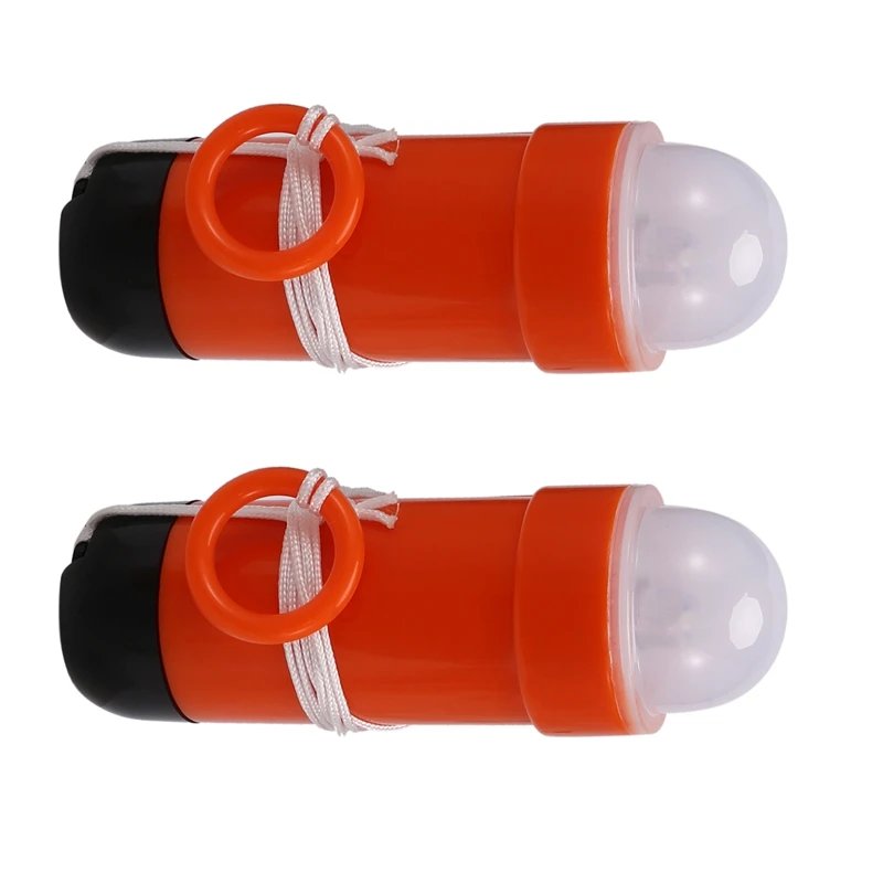 2Pcs LED Life Jacket Emergency Light Surf Life Jacket Light LED Life Jacket Light Energy Saving Flashlight