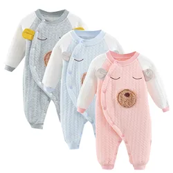 Fall Winter Newborn Baby Bodysuit Cotton Baby Girls Clothes Autumn Infant Clothing Set for Boys Cute Newborn Rompers 0-18 Months