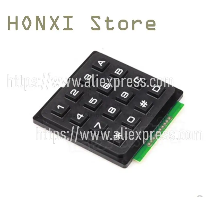 1PCS Single chip microcomputer keyboard keys 3*4 4*4 matrix keyboard 16 key industrial keyboard in A scan