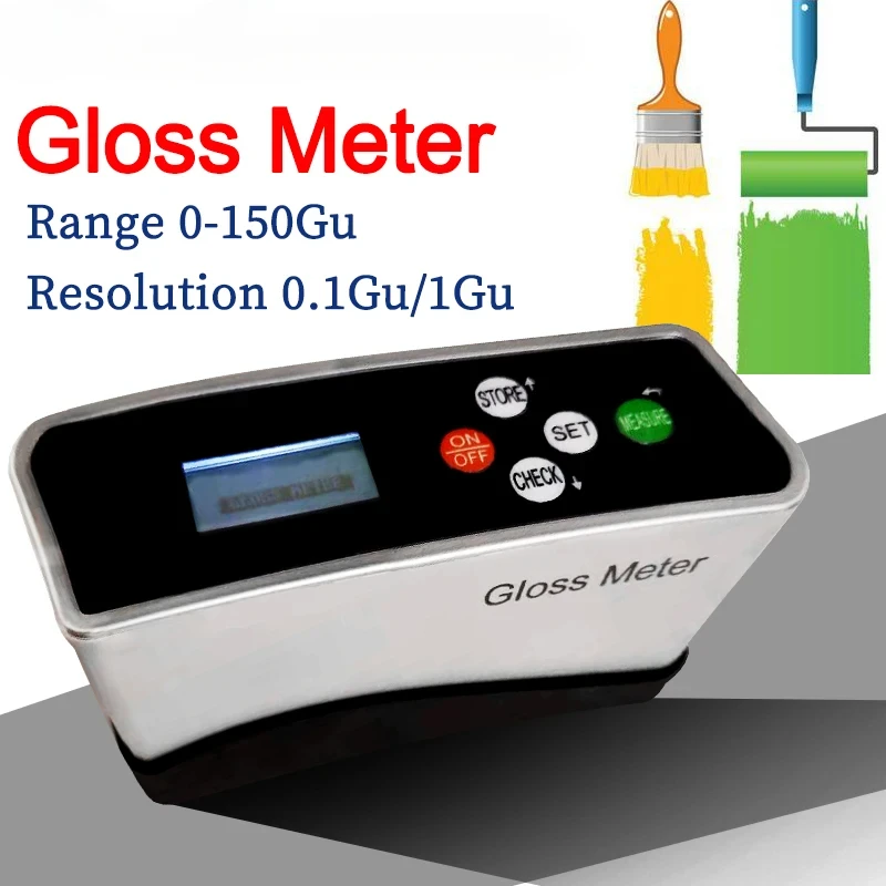 Glossmeters Gloss meter Paint Ink Tiles Stone Surface  Measure Wood Paper Plastic Metal Tester 0-150Gu 0.1Gu