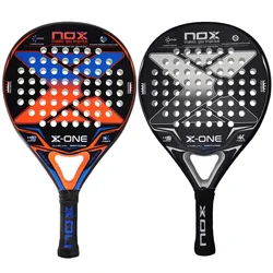 X-ONE Padel Paddle Tennis Racket 3K 12K Carbon Fiber HR3 Core Round Shape Power Surface for Beginner Raquette Paddle Shovel