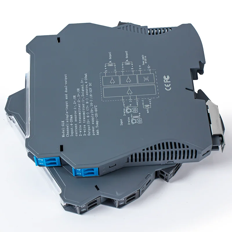 35 mm DIN analoge signaalisolator 1 in 1 uit DC 24V signaalisolatieverdeler 4-20mA tot 0-10V tot 1-5V analoge signaalgenerator