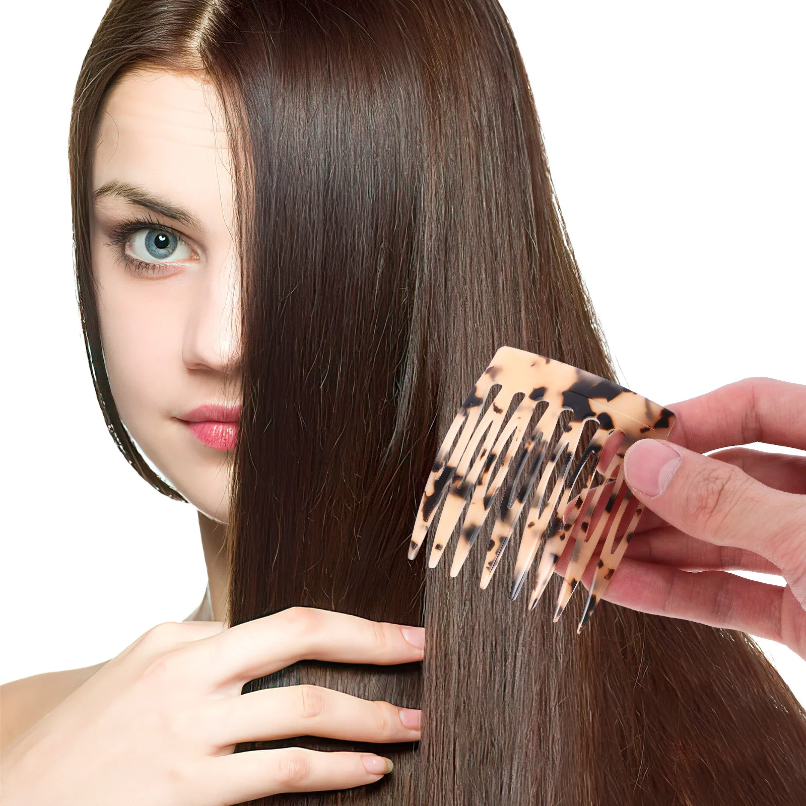 

Простая расческа для волос, стильная боковая заколка, аксессуар для укладки волос для женщин, легкая, из ацетатного материала, для тонких волос, для вечеринок и торжественных мероприятий