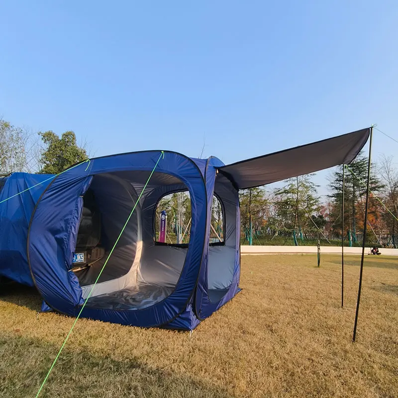 4-5 Person All Weather Camping  Screen Tent/SUV Tent, Outdoor Pop Up Tent for Camping with Shelter Mesh & Waterproof PVC