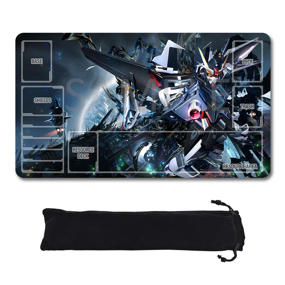 

Игровые коврики GCG со зонами — игровые коврики 24 x 14 дюймов, совместимые с игроком Gundam, неофициальный игровой коврик с сумкой для хранения GD5101410